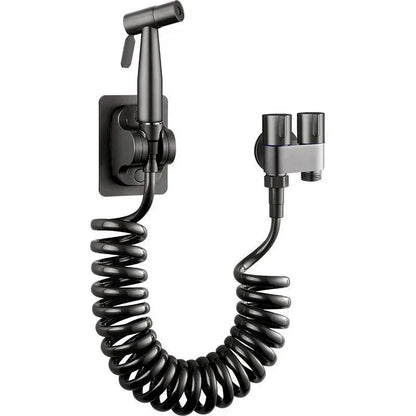 Handheld Toilet Bidet Faucet Sprayer Stainless Steel Bathroom Bidet Spraye Set Hand Sprayer Shower Head Self Cleaning No Punch
