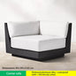 Luxury Outdoor Lounge Set - U-Shaped Sofa for Large Terrace, Pool Parties - Woven Design with Thick Cushions Coffee Table