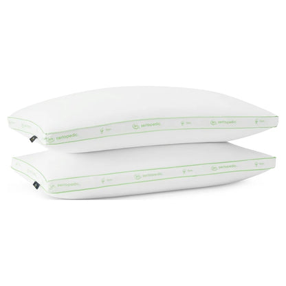 King Bed Pillows 2 Pack Antimicrobial Hypoallergenic Firm Support 1.5 Inch Gusset Allergy Smart Machine Washableantimicrobial